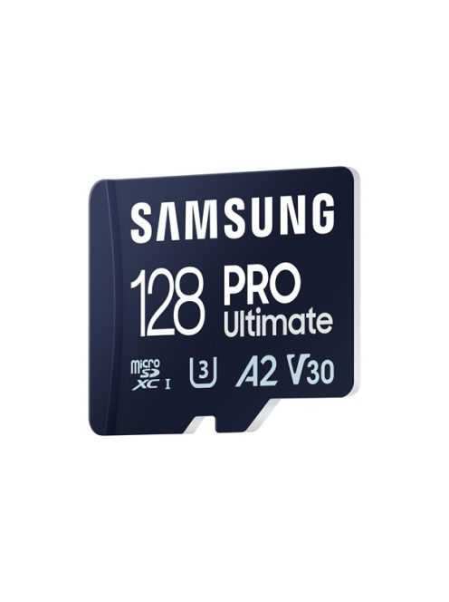 SAMSUNG Memóriakártya, PRO Ultimate microSD 128GB, Class 10, V30, A2, Grade 3 (U3), R200/W130