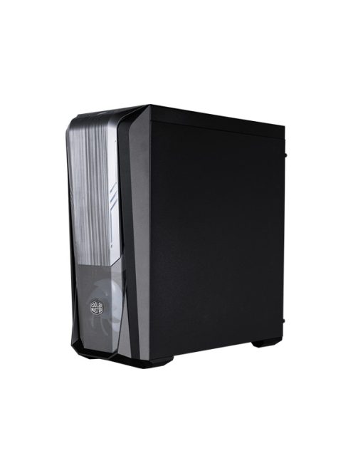 COOLER MASTER Ház, MASTERBOX 500, 2db Ventilátorral, Tápegység nélkül, Edzett üveg, fekete