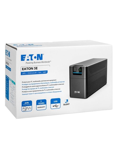 EATON UPS 5E900UI, 5e Gen2, IEC, 900VA, 480W, Input: C14, Outputs: 4x C13, Line-interaktív szünetmentes, AVR, torony