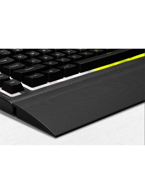 CORSAIR Vezetékes Billentyűzet Gaming, K55 RGB PRO, 6 programozható billentyű, Cseppálló, Csuklótámasz, US, fekete