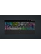 CORSAIR Vezetékes Billentyűzet Gaming, K55 RGB PRO XT, 6 programozható billentyű, Cseppálló, Csuklótámasz, US, fekete