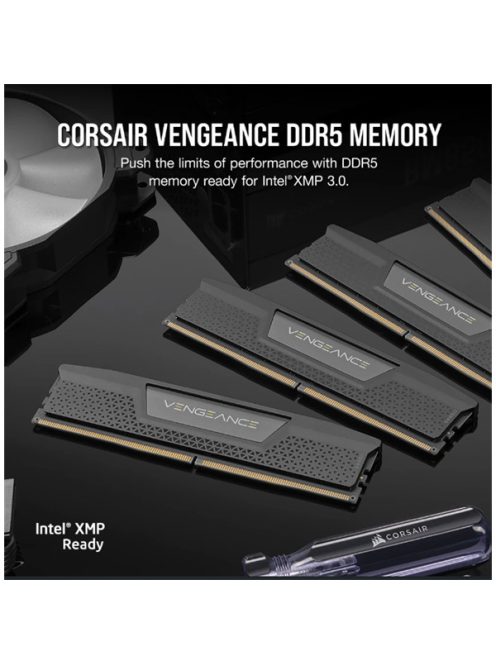 CORSAIR Memória VENGEANCE DDR5 16GB 5200MHz CL40, INTEL (Kit of 2), fekete