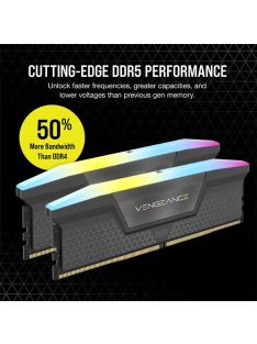   CORSAIR Memória VENGEANCE RGB DDR5 32GB 6000MHz CL36, AMD EXPO (Kit of 2), szürke