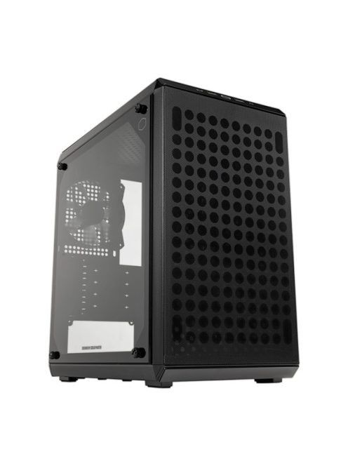 COOLER MASTER Ház Micro ATX MASTERBOX Q300L V2, 1 Ventillátorral, Tápegység nélkül, fekete