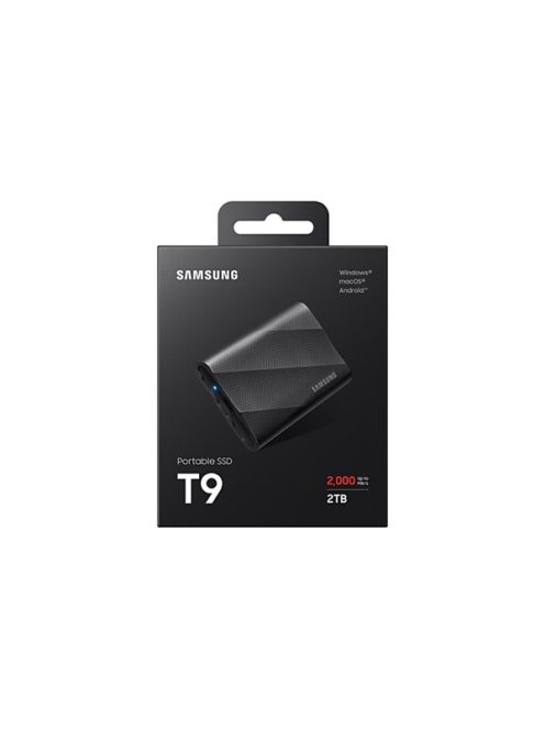 SAMSUNG Portable SSD T9 USB 3.2 Gen 2x2 2TB, Black