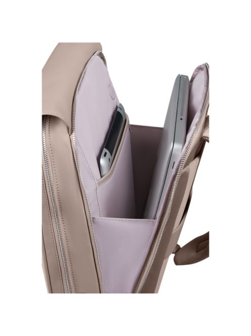 SAMSONITE NŐI Notebook Hátizsák 147735-1630, Backpack with Flap 14.1" (Old Rose) -ZALIA 3.0