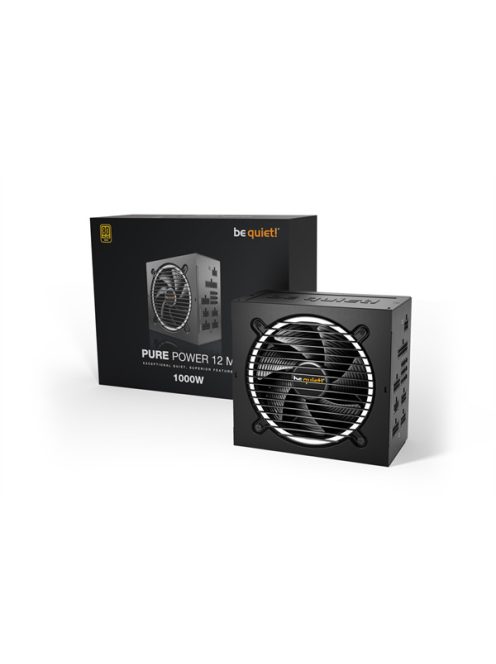 BE QUIET! Tápegység Pure Power 12 1000W, 12cm, 80+ Gold Moduláris, Aktív PFC