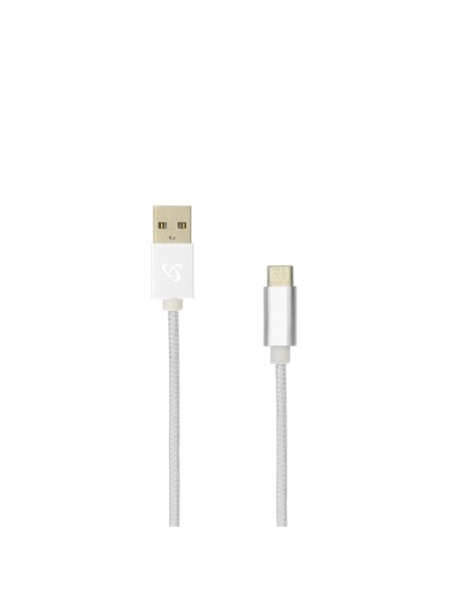 SBOX Kábel, CABLE USB Male -> TYPE-C Male 1.5 m White