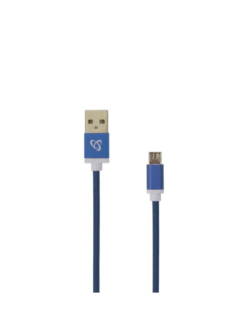 SBOX Kábel, CABLE USB A Male -> MICRO USB Male 1.5 m Blue