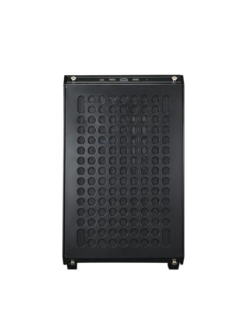 COOLER MASTER Ház Mid ATX QUBE 500 FLATPACK BLACK EDITION, 1db Ventilátorral, Tápegység nélkül, fekete