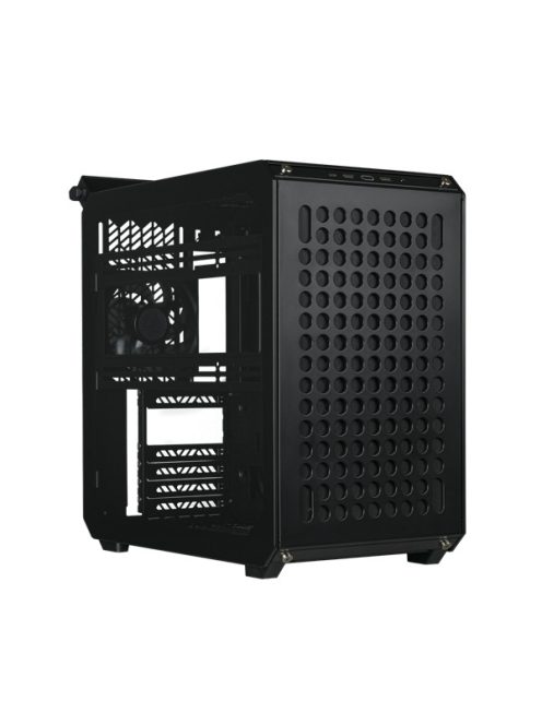 COOLER MASTER Ház Mid ATX QUBE 500 FLATPACK BLACK EDITION, 1db Ventilátorral, Tápegység nélkül, fekete