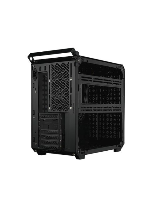 COOLER MASTER Ház Mid ATX QUBE 500 FLATPACK BLACK EDITION, 1db Ventilátorral, Tápegység nélkül, fekete