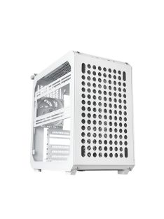   COOLER MASTER Ház Mid ATX QUBE 500 FLATPACK WHITE EDITION, 1db Ventilátorral, Tápegység nélkül, fehér