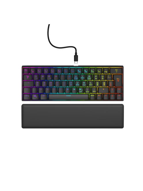 URAGE by HAMA 217828, GAMING URAGE EXODUS 760TKL MECHANIKUS MINI BILLENTYŰZET, RGB, RED SWITCH, FEKETE
