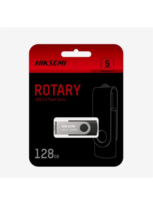 HIKSEMI Pendrive 16GB M200S "Rotary" USB 2.0, Szürke-Fekete (HIKVISION)