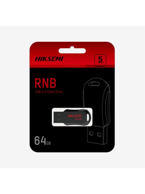 HIKSEMI Pendrive 16GB M200R "RNB" USB 2.0, Fekete (HIKVISION)