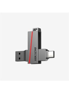   HIKSEMI Pendrive 64GB E307C U3 "Dual Slim" USB 3.2/Type-C, Szürke (HIKVISION)