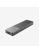 HIKSEMI Külső Ház M.2 SSD NVMe & SATA, Alumínium ház, USB 3.2/Type-C (10Gbps), Szürke (HIKVISION)