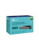TP-LINK Switch 5x1000Mbps(1xPOE++/4xPOE+) Fémházas, TL-SG1005P-PD