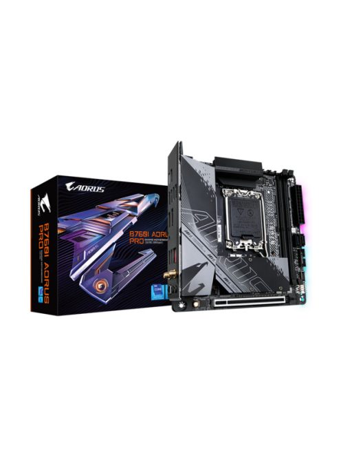 GIGABYTE Alaplap S1700 B760I AORUS PRO INTEL B760, mini-ITX