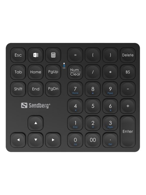 SANDBERG Billentyűzet, Wireless Numeric Keypad Pro