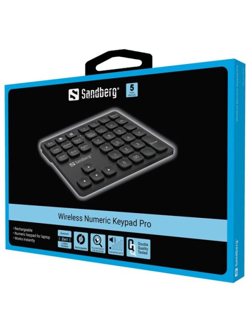 SANDBERG Billentyűzet, Wireless Numeric Keypad Pro