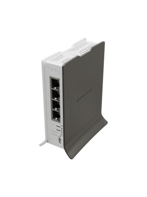 MIKROTIK Wireless Router hAP ax lite LTE6, 2,4GHz, 4x1000Mbps,  AX600, WiFi6, Menedzselhető, Asztali