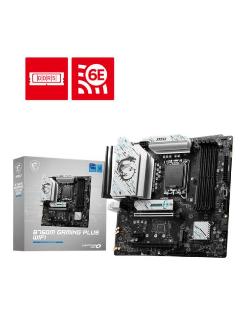 MSI Alaplap S1700 B760M GAMING PLUS WIFI Intel B760, mATX