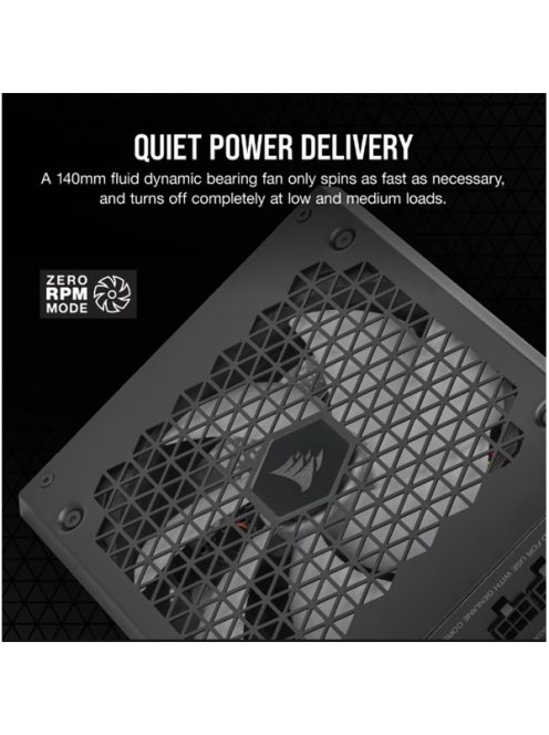 CORSAIR Tápegység Moduláris, HX1000i, 1000W, ATX3.0, PCIe5.0, 14cm, BOX, Platinum