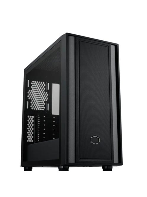 COOLER MASTER Ház ATX MasterBox 600 LITE, Tápegység nélkül, Üvegfalú, fekete