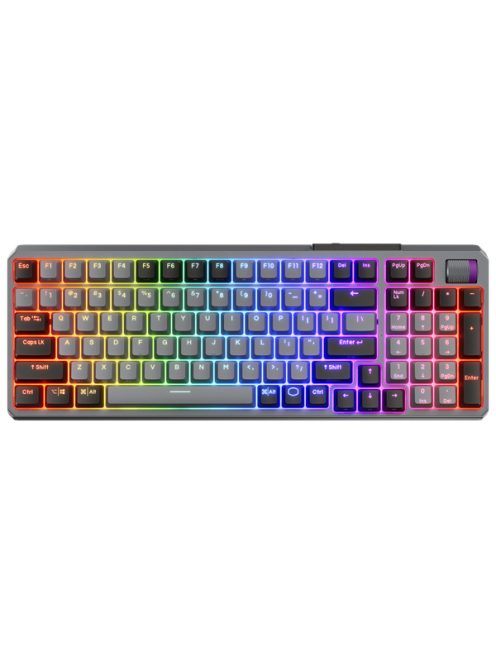 COOLER MASTER Vezeték Nélküli Billentyűzet MK770 Mechanikus Gaming, Red Switch, Space Grey, magyar