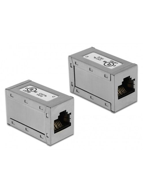 DELOCK Átalakító RJ45 jack > RJ45 jack Cat.6A STP