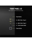 CORSAIR Ház 2500D AIRFLOW, Tápegység nélkül, Edzett Üveg, fekete