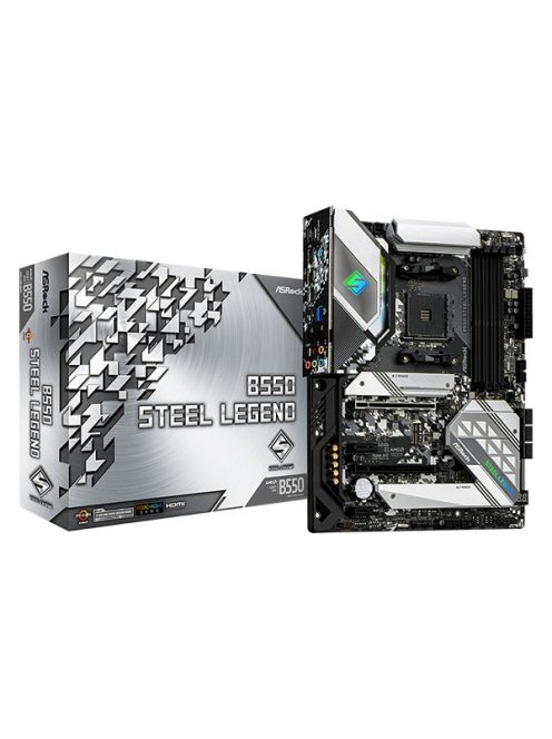 ASROCK Alaplap AM4 B550 STEEL LEGEND AMD B550, ATX