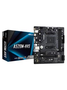 ASROCK Alaplap AM4 A520M-HVS AMD A520, mATX