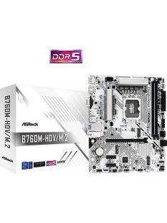 ASROCK Alaplap S1700 B760M-HDV/M.2 INTEL B760, mATX