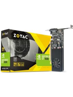   ZOTAC Videokártya PCI-Ex16x nVIDIA GT 1030 2GB DDR5 Low Profile