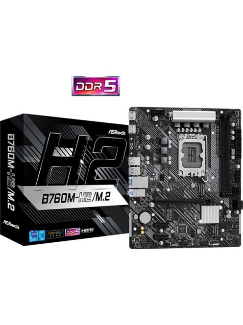 ASROCK Alaplap S1700 B760M-H2/M.2 INTEL B760, mATX