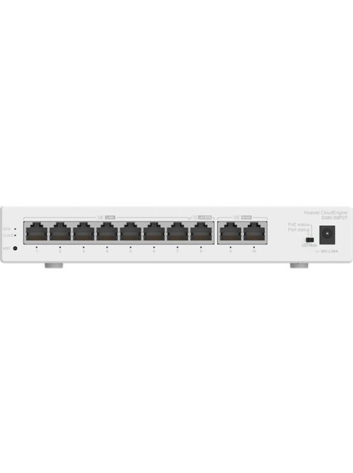 Huawei eKit Engine Gateway 2x1000Mbps (WAN) + 8x1000Mbps (124W POE+),  Asztali - S380-S8P2T