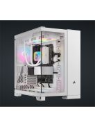 CORSAIR Ház 6500X Dual Chamber, Tápegység nélkül, Edzett Üveg, fehér