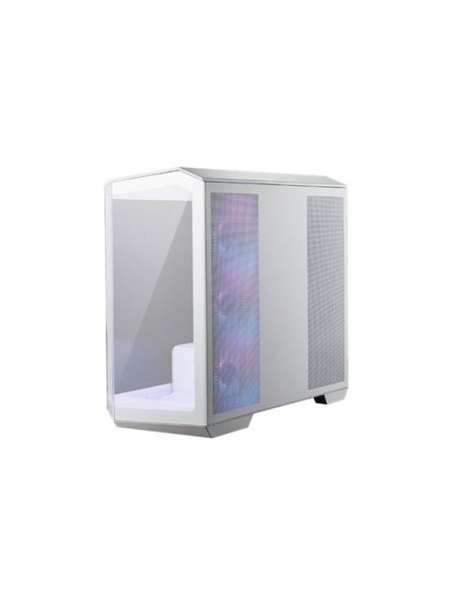 MSI Ház Midi ATX PANO M100R PZ WHITE, 4xARGB ventilátor, Tápegység nélkül, üvegfalú, fehér