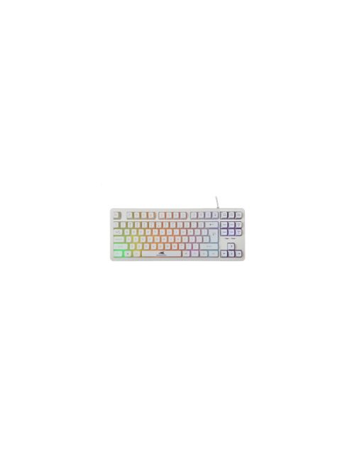 BARACUDA BGK-001114W fehér gamer billentyűzet, angol