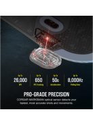 CORSAIR Vezetékes Egér Gaming, M75 RGB, Ultra-könnyű, RGB Világítás, 26000dpi, fekete