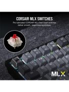 CORSAIR Vezeték Nélküli Billentyűzet Gaming, K65 PLUS 75%, Mechanikus, MLX Red switch, US, fekete