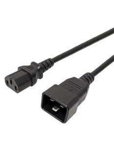 PREMIUMCORD Tápkábel C13 - C20 1m, fekete