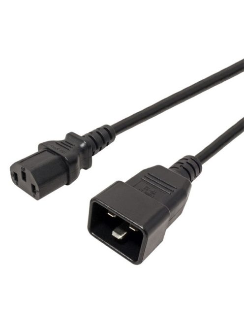 PREMIUMCORD Tápkábel C13 - C20 1m, fekete