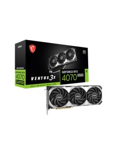   MSI Videokártya PCI-Ex16x nVIDIA RTX 4070 SUPER VENTUS 3X 12GB DDR6X OC