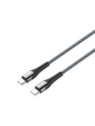 COLORWAY Kábel, Type-C - Type-C (PD Fast Charging 65W) 3.0A 1m gray (CW-CBPDCC040-GR)