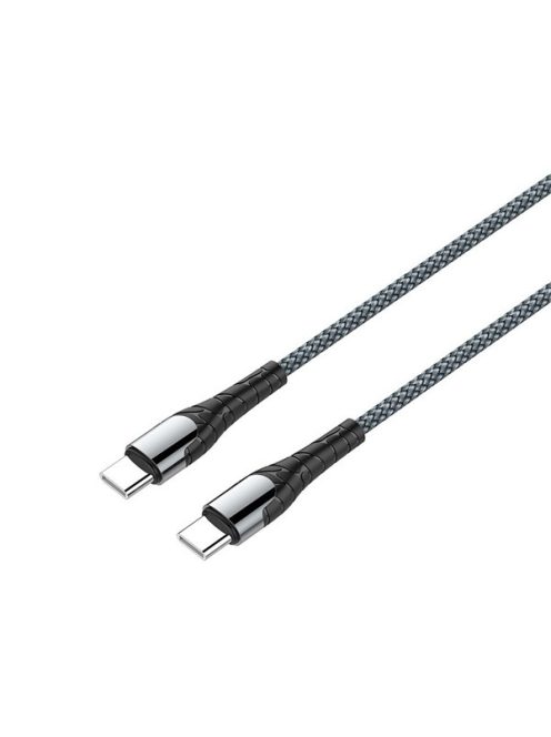 COLORWAY Kábel, Type-C - Type-C (PD Fast Charging 65W) 3.0A 1m gray (CW-CBPDCC040-GR)