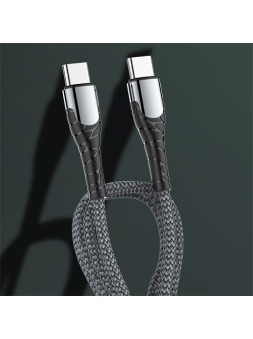 COLORWAY Kábel, Type-C - Type-C (PD Fast Charging 65W) 3.0A 1m gray (CW-CBPDCC040-GR)